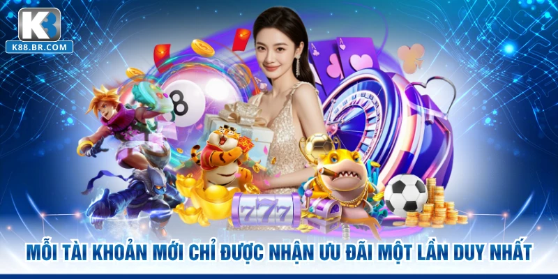 Mỗi tài khoản mới chỉ được nhận ưu đãi một lần duy nhất
