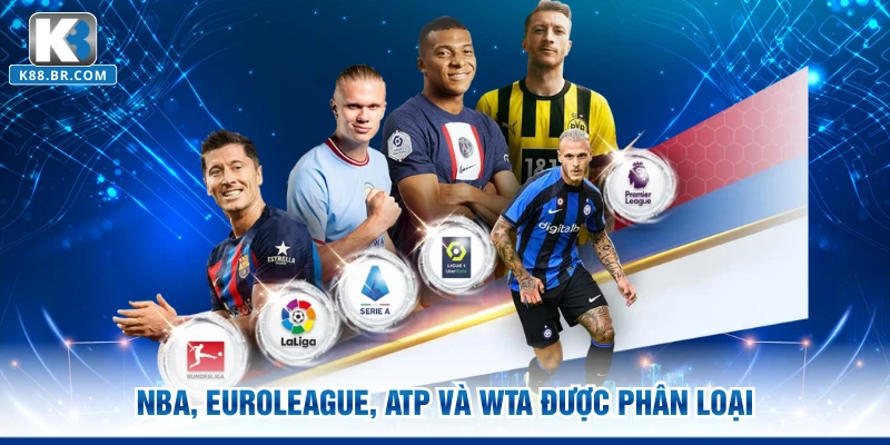 NBA, EuroLeague, ATP và WTA được phân loại 