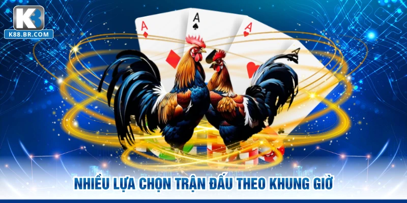 Nhiều lựa chọn trận đấu theo khung giờ